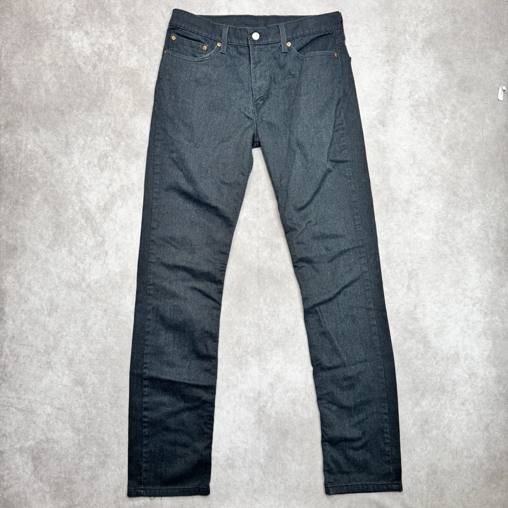 Levis 511 Jeans Mens 32x32 Black Slim Straight Dark Wash Twill Grunge Skater